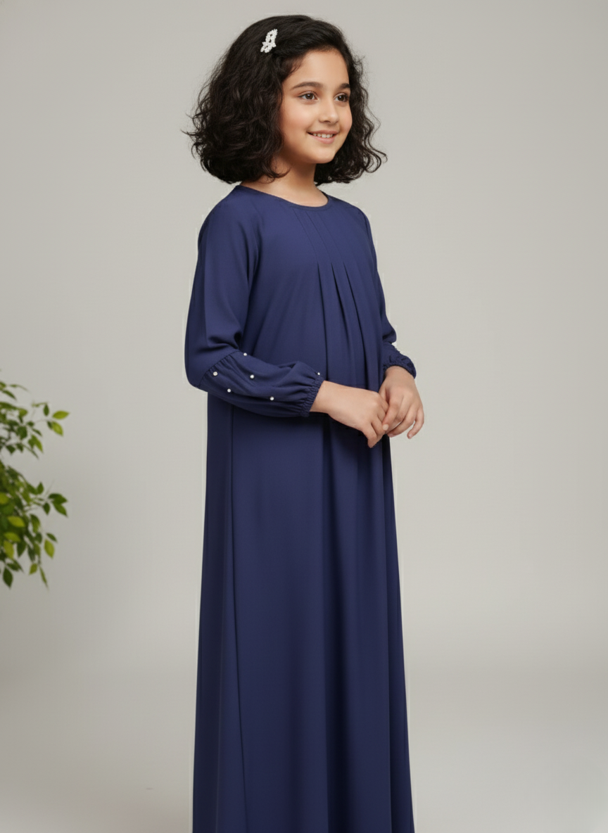 Royal Blue Abaya – Trendy Modest Wear for Girls in the UK