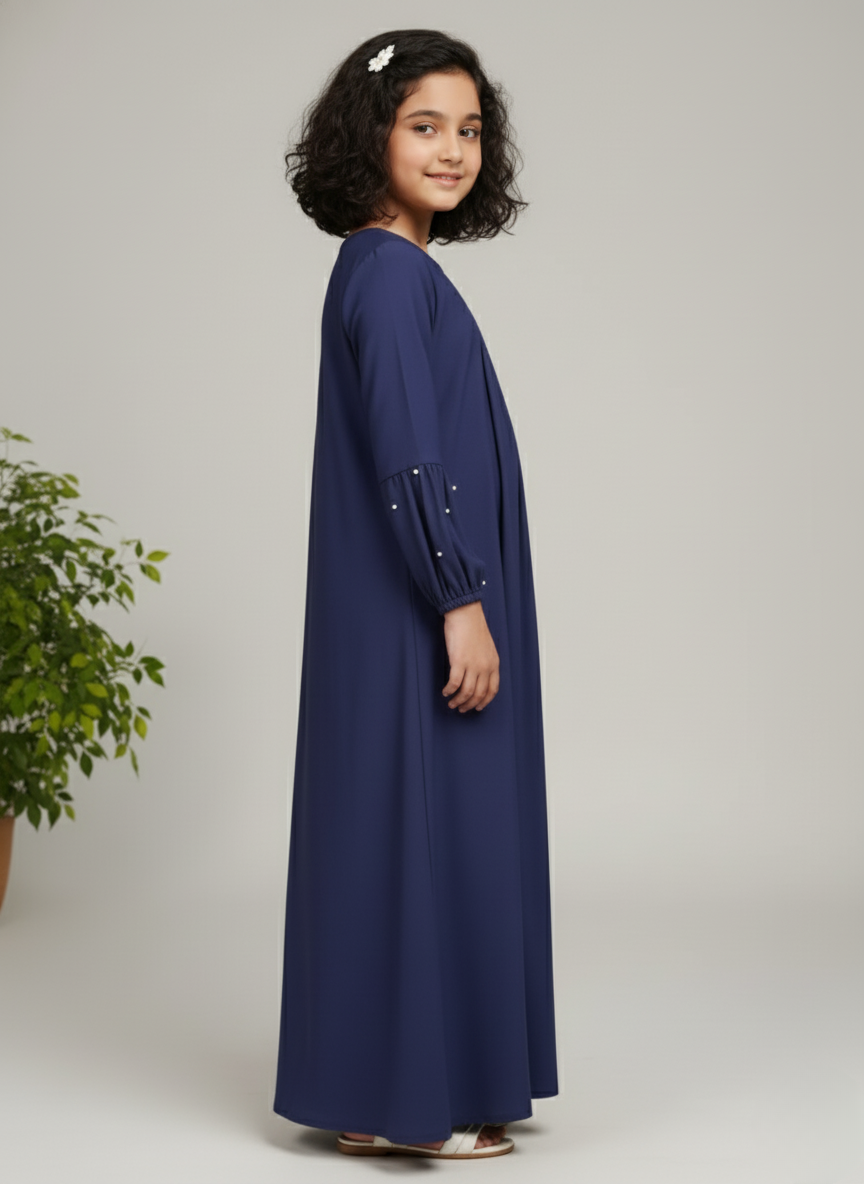 Royal Blue Abaya – Trendy Modest Wear for Girls in the UK