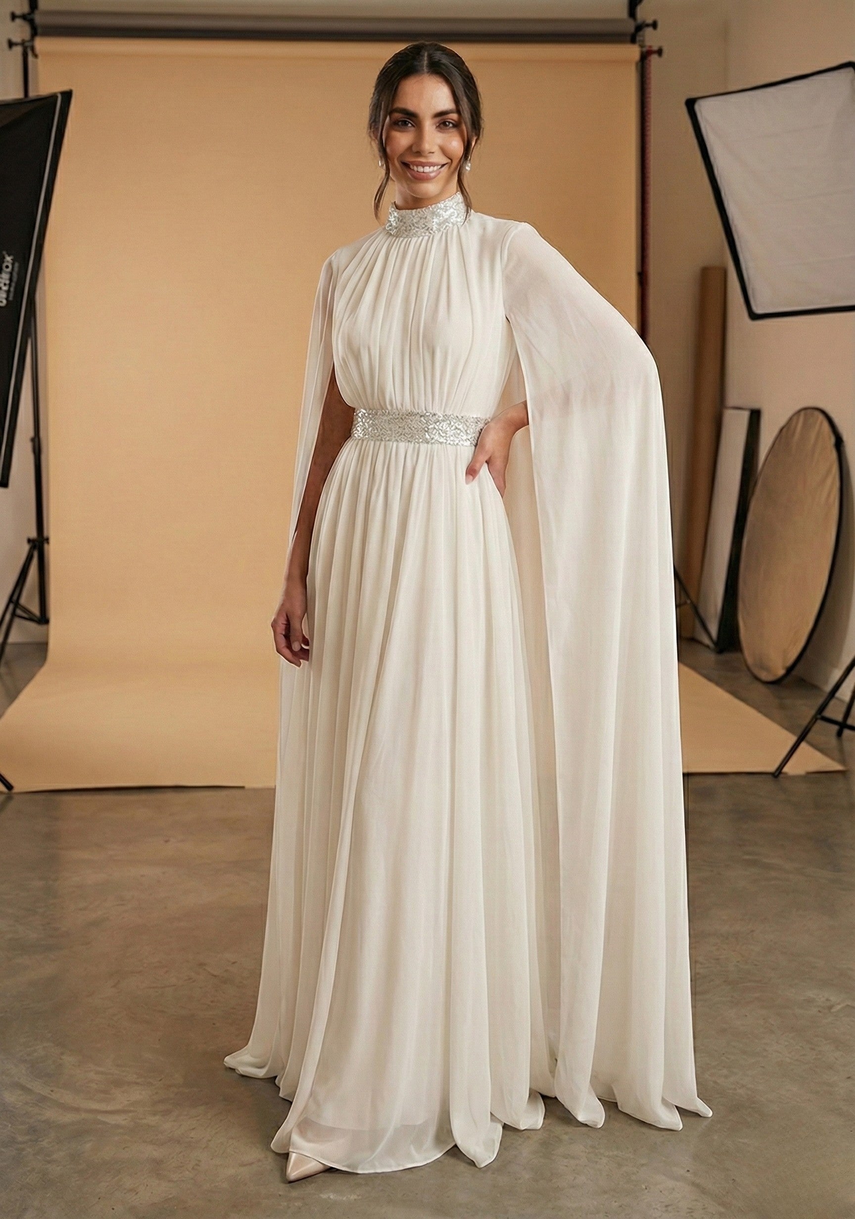 White Maxi Dress – Ayda Sumayah Luxury Modest Fashion