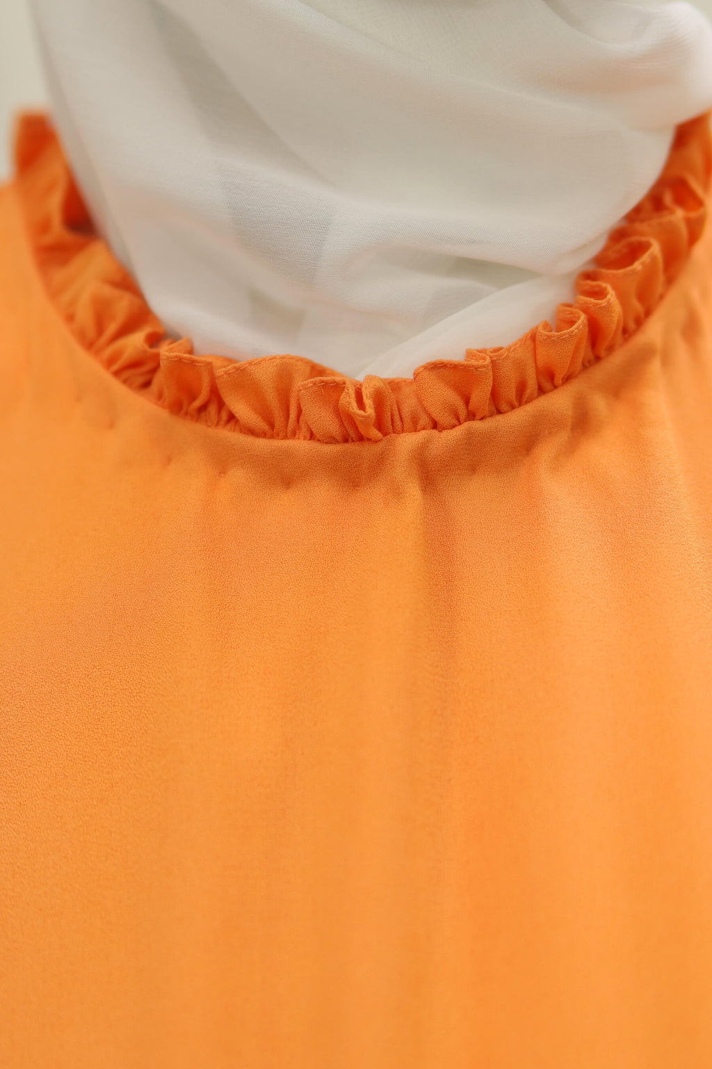 Bold & Beautiful Tiered Orange Abaya – Modest Maxi Dress for Women in UK