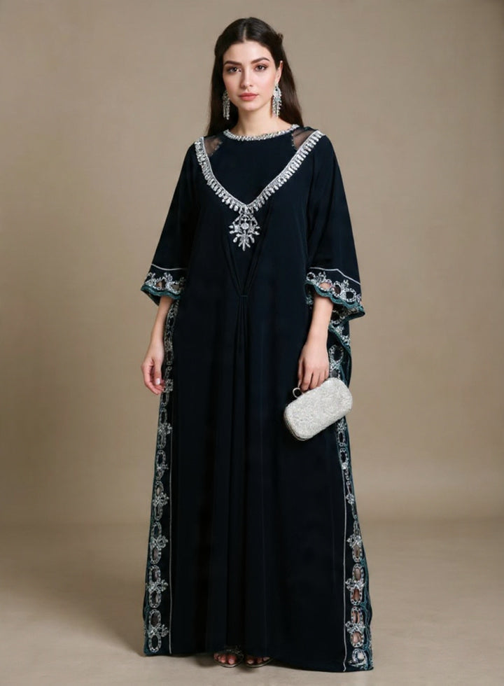 Luxury Embellished Kaftan Dress for UK Women