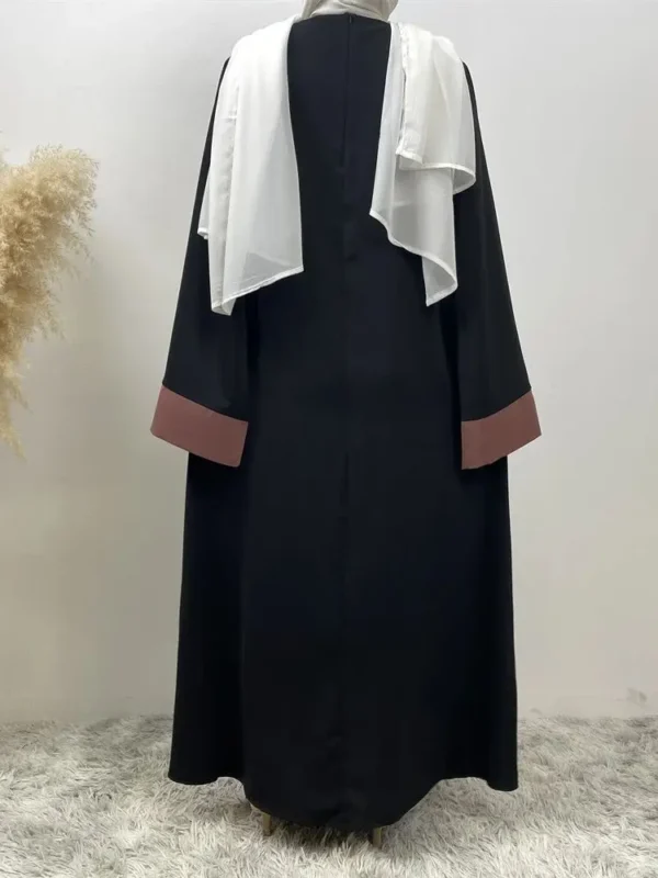 Ramadan Eid Muslim Abaya Dubai Luxury Splicing Fake Two Pieces Abayas For Women Kaftan Modest Dress Islam Caftan Marocain Femme 2