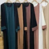 Ramadan Eid Muslim Abaya Dubai Luxury Splicing Fake Two Pieces Abayas For Women Kaftan Modest Dress Islam Caftan Marocain Femme 6