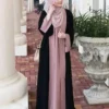 Ramadan Eid Muslim Abaya Dubai Luxury Splicing Fake Two Pieces Abayas For Women Kaftan Modest Dress Islam Caftan Marocain Femme 1