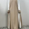 Ramadan Eid Muslim Abaya Dubai Luxury Splicing Fake Two Pieces Abayas For Women Kaftan Modest Dress Islam Caftan Marocain Femme 4