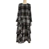 Miyake Plaid Print Dress Women's Spring and Summe 2024 New Loose Fashion Pleated Skirt Pressed Pleated A-line Foreign Dresses 5