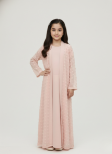 Pink Abaya for Girls | Soft, Elegant & Modest Open Style Abaya