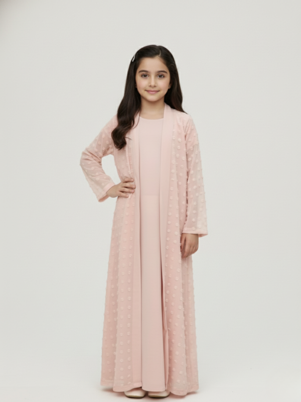 Pink Abaya for Girls | Soft, Elegant & Modest Open Style Abaya