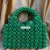 AydaSumayahEmeraldGreenPearlBeadedTopHandleBagwithSatinLining_4 Luxury Emerald Green Pearl Beaded Top Handle Handbag