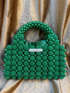 AydaSumayahEmeraldGreenPearlBeadedTopHandleBagwithSatinLining_4 Luxury Emerald Green Pearl Beaded Top Handle Handbag