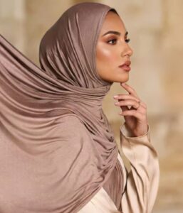 Untitled_design_24.jpg Elegant Brown Jersey Hijab for Women | Soft Elegance for Everyday wear