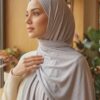 White Jersey Hijab | Soft, Breathable & Elegant for Modest Wear in UK