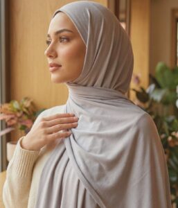 White Jersey Hijab | Soft, Breathable & Elegant for Modest Wear in UK