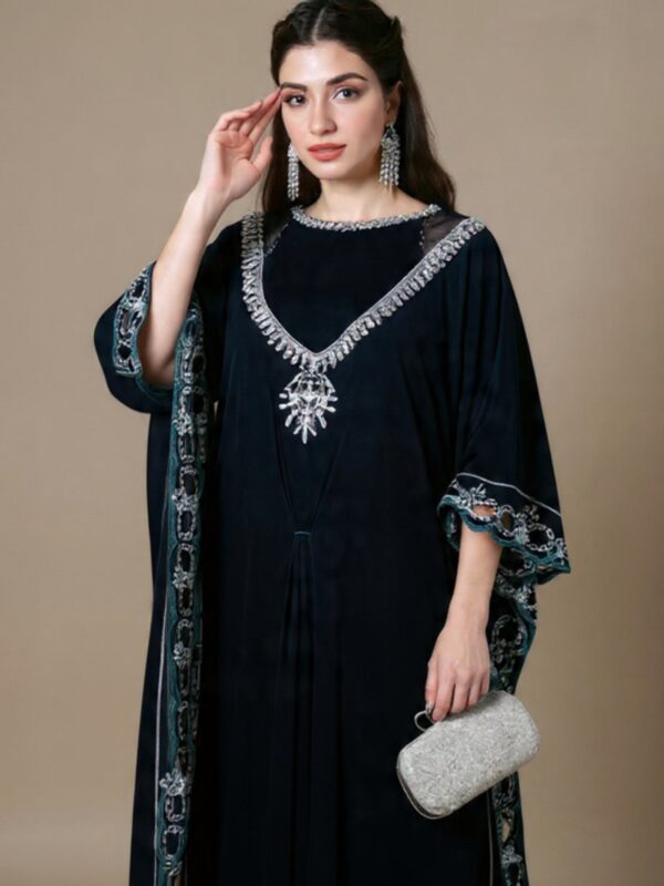 Luxury Embellished Kaftan Dress for UK Women