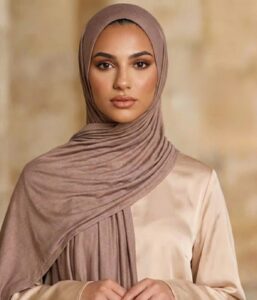 Untitleddesign_23.jpg Elegant Brown Jersey Hijab for Women | Soft Elegance for Everyday wear