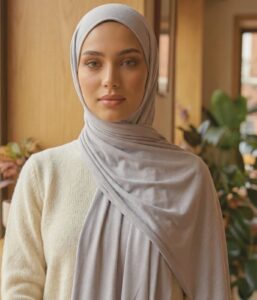White Jersey Hijab | Soft, Breathable & Elegant for Modest Wear in UK