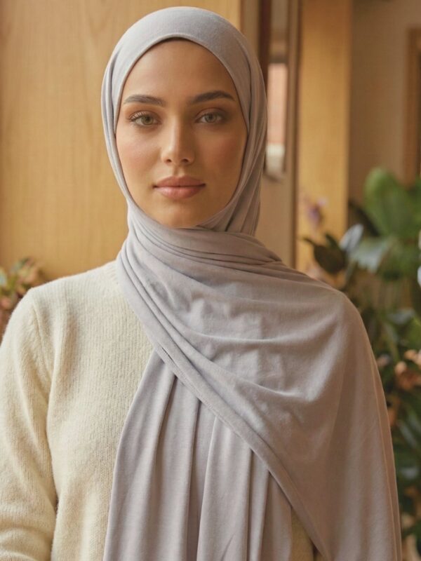 White Jersey Hijab | Soft, Breathable & Elegant for Modest Wear in UK
