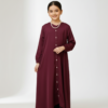 Kids Abaya – Plum Elegance by Ayda Sumayah