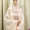Nahiah - Luxury Butterfly Abaya with Sequin Inner & Matching Hijab