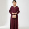 Kids Abaya – Plum Elegance by Ayda Sumayah