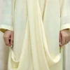 Mai - Off White Georgette Abaya – Stylish Modest Wear for UK Women