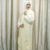 Mai - Off White Georgette Abaya – Stylish Modest Wear for UK Women