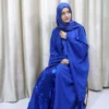 Nahiah - Royal Blue Sequin Abaya Set – Luxury Modest Wear for UK Women