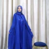Nahiah - Royal Blue Sequin Abaya Set – Luxury Modest Wear for UK Women