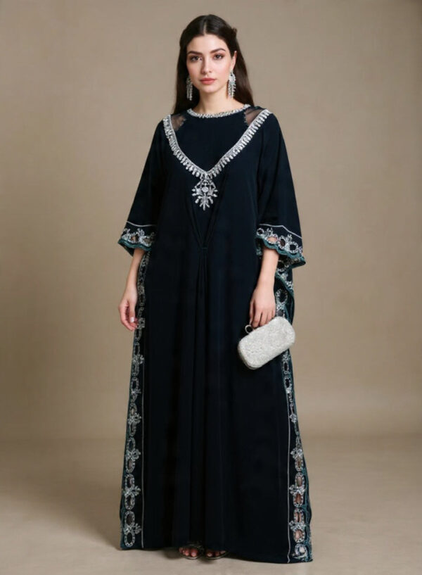 Luxury Embellished Kaftan Dress for UK Women
