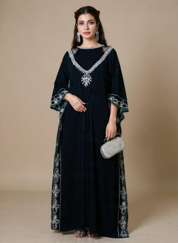 Luxury Embellished Kaftan Dress for UK Women